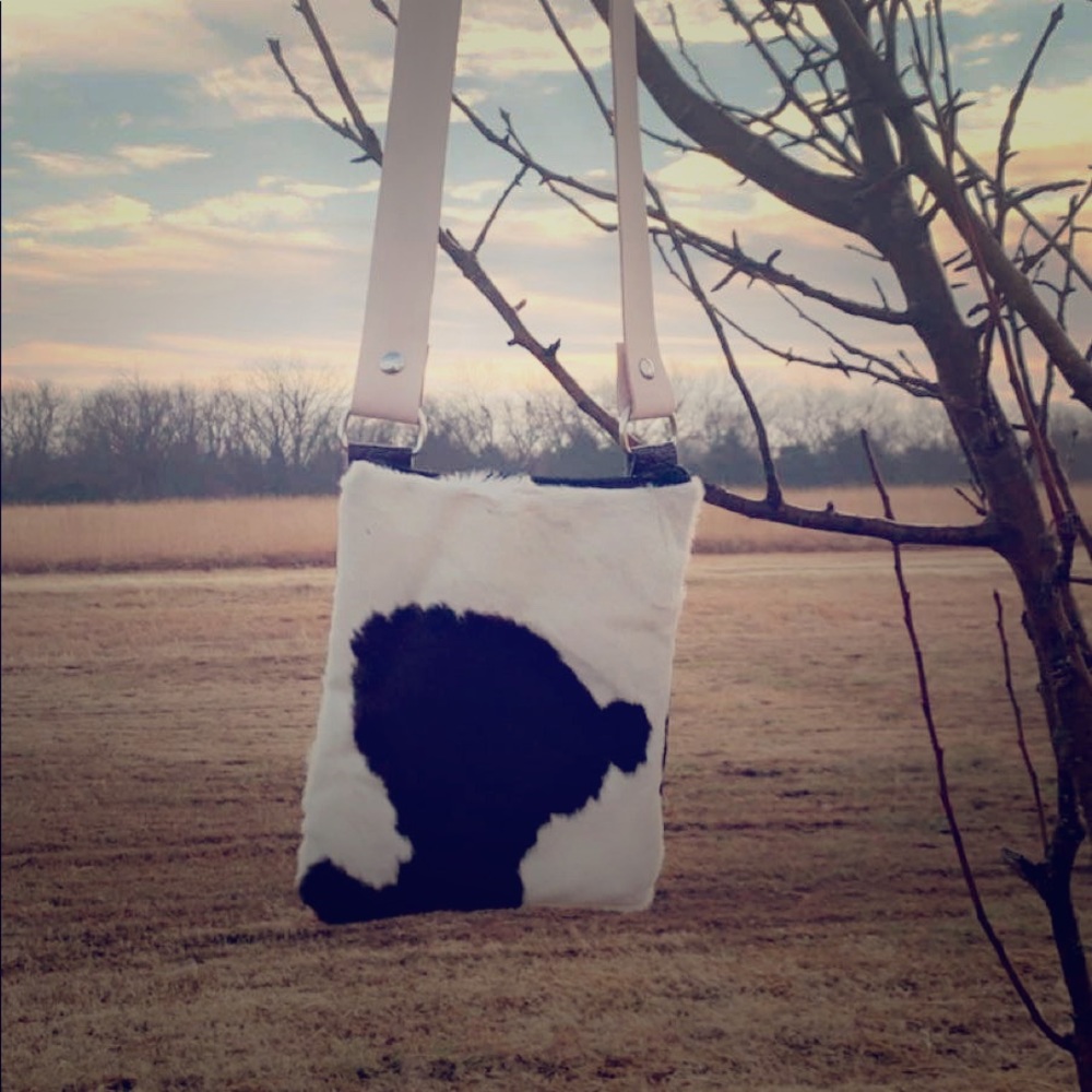 Cowhide Cross Body Purse
